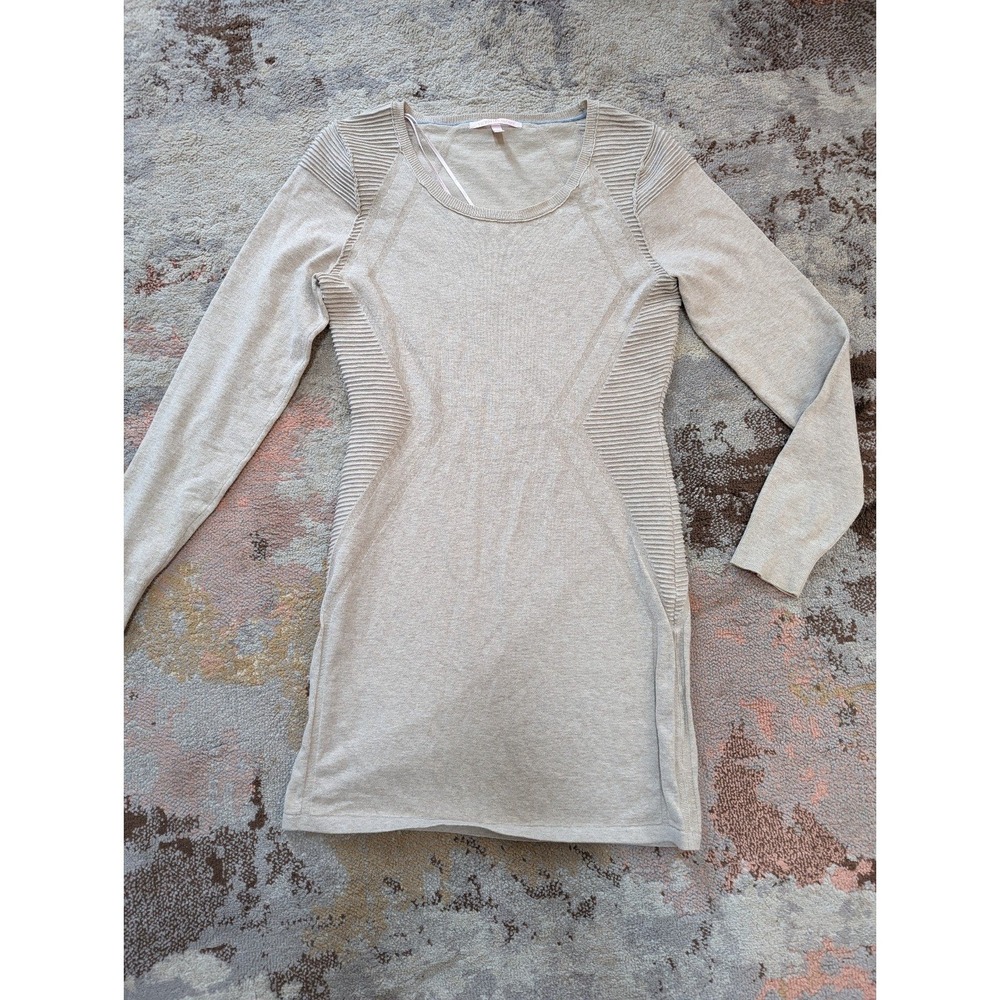 Women's Victoria secret sweater mini dress tunic size m medium oatmeal beige
